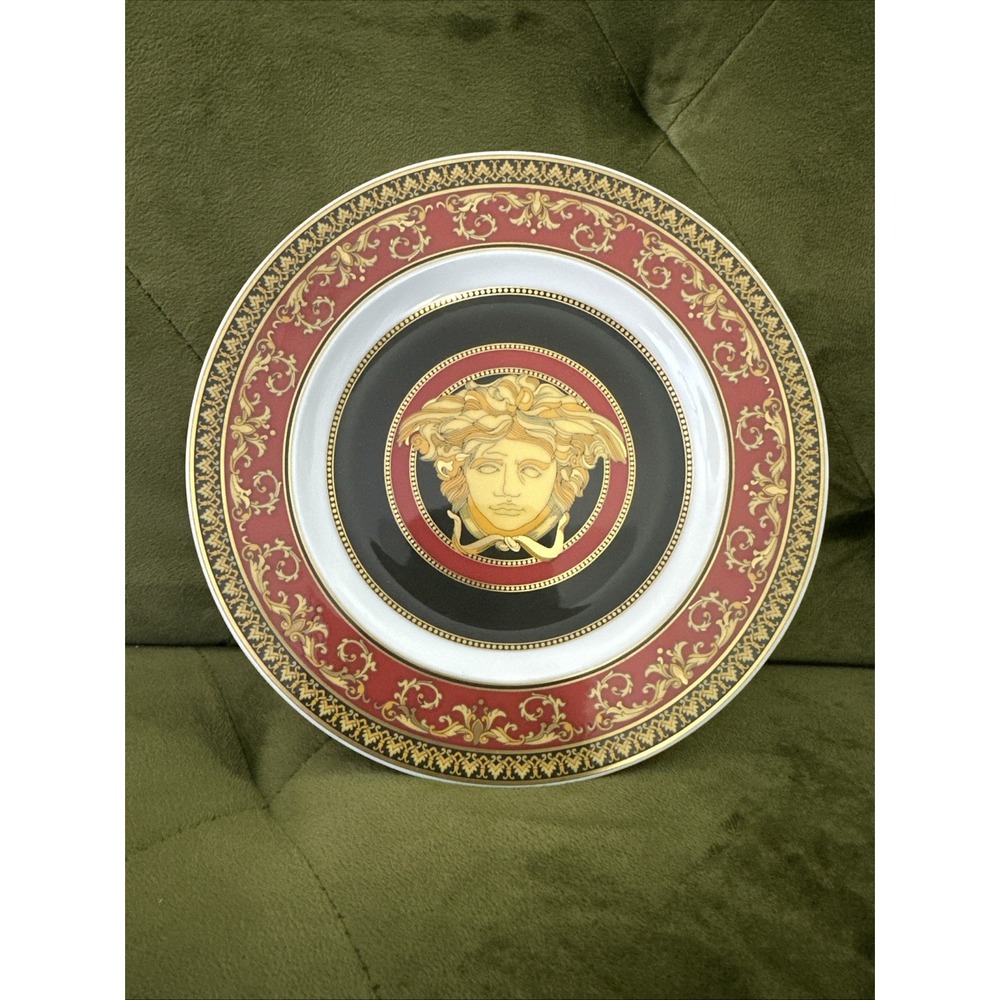 Versace Medusa Bread and Butter plate 7inch w/‎ Gold Rosenthal Germany